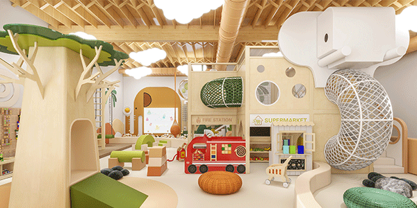 Elephant-Themed Play Cafe Design | Mooton US Project